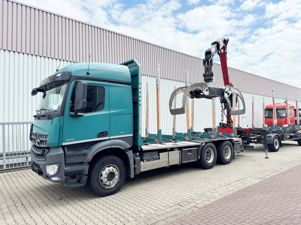Mercedes-Benz Arocs 2651 L 6x4 Arocs 2651 L 6x4, Retarder, StreamSpace, Heckkran Epsilon M120L80 - Rönkszállító teherautó, Darus autó: 1 kép. Mercedes-Benz Arocs 2651 L 6x4 Arocs 2651 L 6x4, Retarder, StreamSpace, Heckkran Epsilon M120L80 - Rönkszállító teherautó, Darus autó: 1 kép.