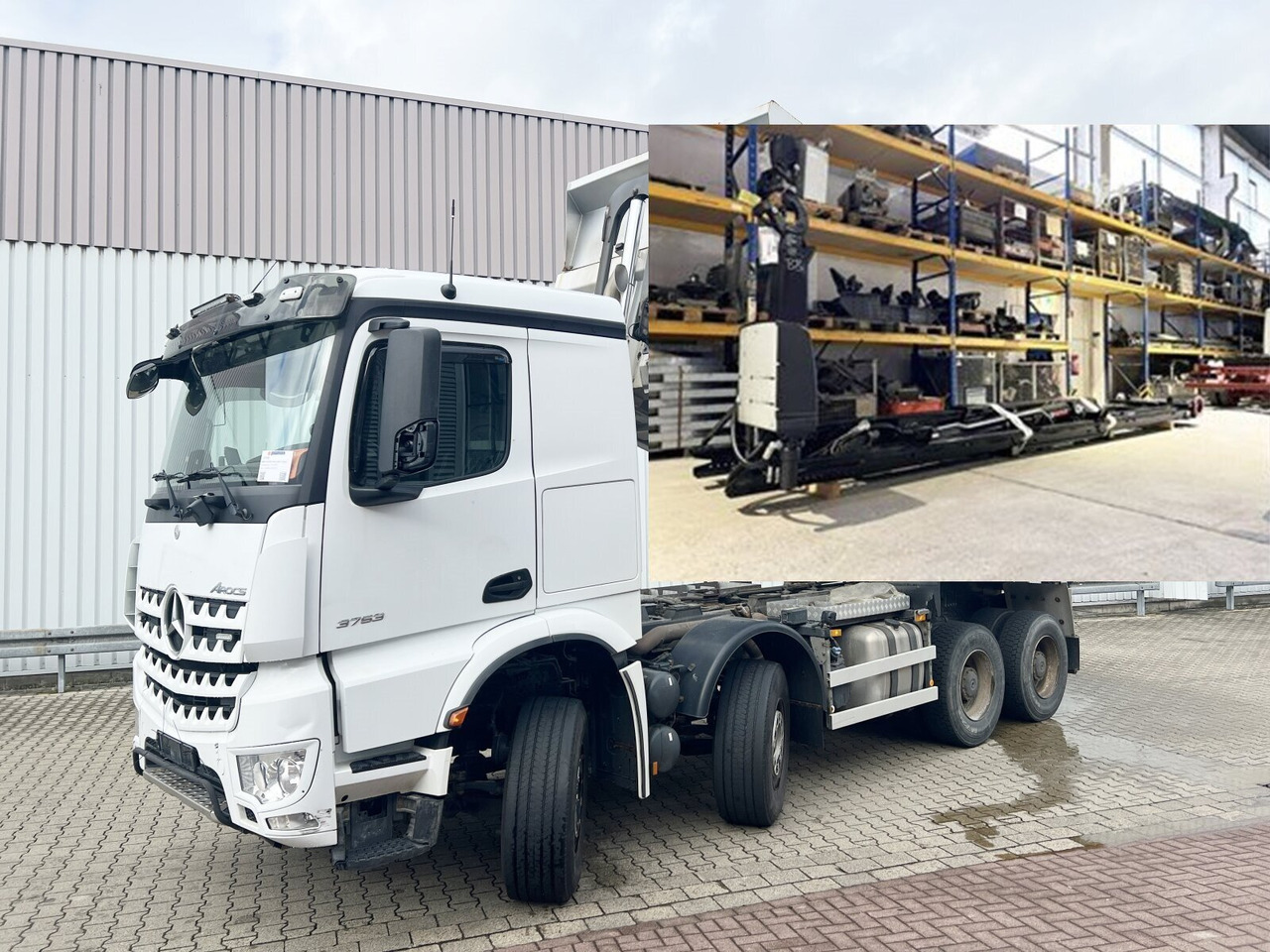Mercedes-Benz Arocs 3253 K 8x4/4 Arocs 3253 K 8x4/4, Retarder - Horgos rakodó teherautó: 1 kép. Mercedes-Benz Arocs 3253 K 8x4/4 Arocs 3253 K 8x4/4, Retarder - Horgos rakodó teherautó: 1 kép.