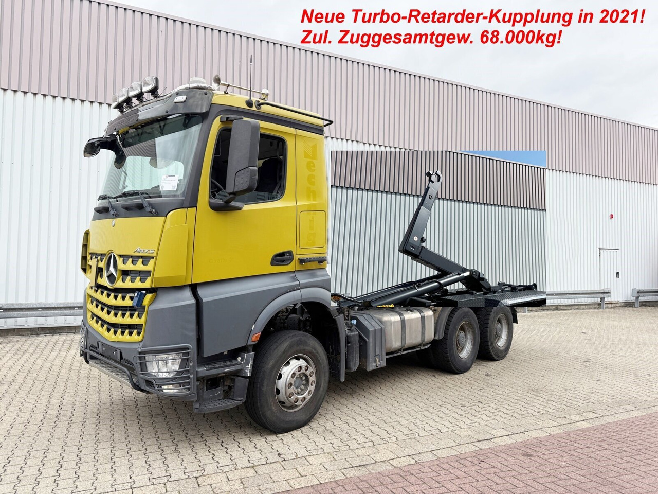 Mercedes-Benz Arocs 3363 K 6x4 Arocs 3363 K 6x4, Grounder, Turbo-Retarder-Kupplung - Horgos rakodó teherautó: 1 kép. Mercedes-Benz Arocs 3363 K 6x4 Arocs 3363 K 6x4, Grounder, Turbo-Retarder-Kupplung - Horgos rakodó teherautó: 1 kép.