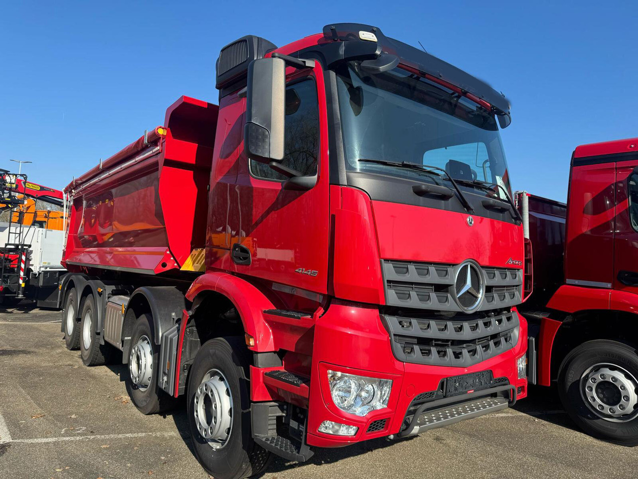 Mercedes-Benz Arocs 4145 K 8x4/4 Arocs 4145 K 8x4/4, Grounder, MultimediaCockpit, Navi, Stahlmulde ca. 16m³ - Dömper: 1 kép. Mercedes-Benz Arocs 4145 K 8x4/4 Arocs 4145 K 8x4/4, Grounder, MultimediaCockpit, Navi, Stahlmulde ca. 16m³ - Dömper: 1 kép.