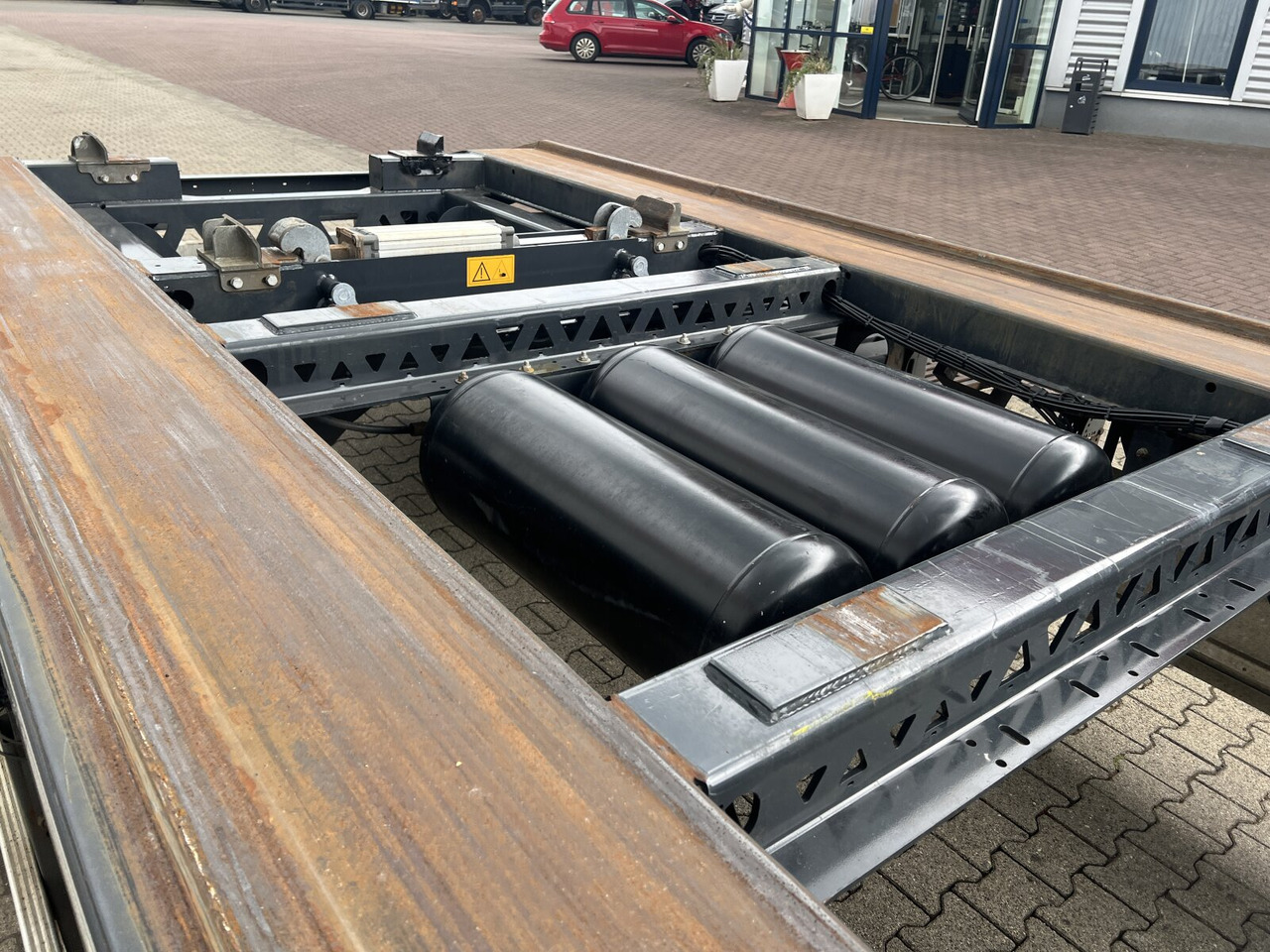 Multiliftes/ Konténerszállító pótkocsi PS2P70B PS2P70B Abrollanhänger bis 7,25 m Behälter: 14 kép.
