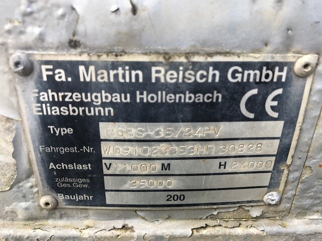 Félpótkocsi öönkihordós Reisch RSBS-35/24 PV RSBS-35/24 PV Walkingfloor ca. 86m³, Alu: 11 kép.