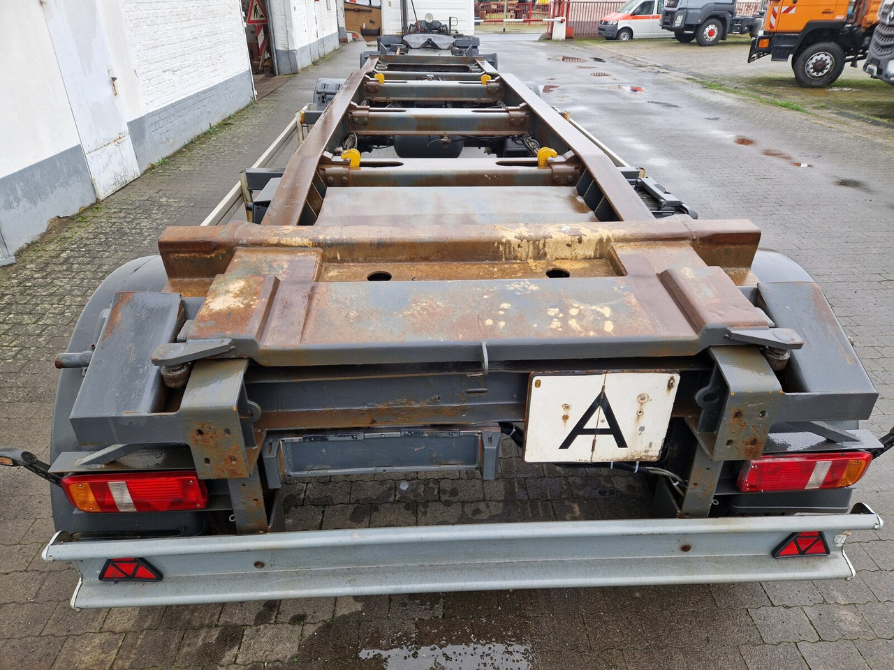 Schmitz Cargobull ACF 18 S ACF 18 S, Schlittenabroller bis 7 m Beh. - Multiliftes/ Konténerszállító pótkocsi: 5 kép. Schmitz Cargobull ACF 18 S ACF 18 S, Schlittenabroller bis 7 m Beh. - Multiliftes/ Konténerszállító pótkocsi: 5 kép.