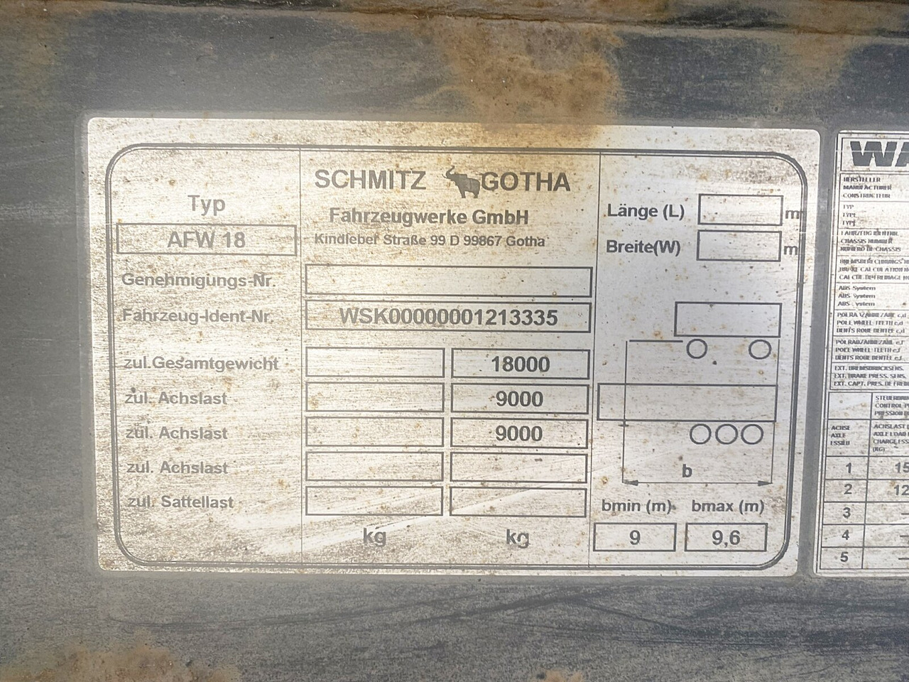 Schmitz Cargobull AWF 18 AWF 18 - Pótkocsi cserefelépítményes: 5 kép. Schmitz Cargobull AWF 18 AWF 18 - Pótkocsi cserefelépítményes: 5 kép.