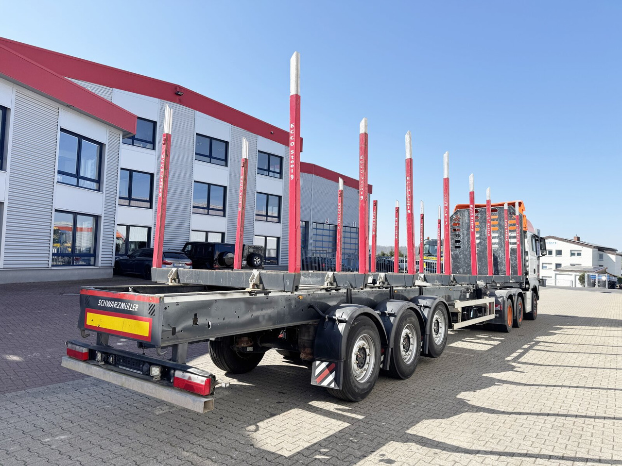 Schwarzmüller 3-Achs Holzauflieger 3-Achs Holzauflieger, Liftachse, MEHRFACH VORHANDEN! - Rönkszállító félpótkocsi: 5 kép. Schwarzmüller 3-Achs Holzauflieger 3-Achs Holzauflieger, Liftachse, MEHRFACH VORHANDEN! - Rönkszállító félpótkocsi: 5 kép.