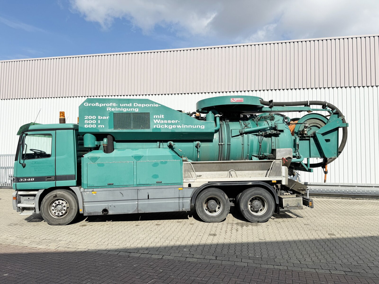 Mercedes-Benz Actros 3348 6x4 Actros 3348 6x4, V8, Kroll Saug-/Spülwagen ca. 14m³, Wasserrückgewinnung, Funk - Teherautó: 5 kép. Mercedes-Benz Actros 3348 6x4 Actros 3348 6x4, V8, Kroll Saug-/Spülwagen ca. 14m³, Wasserrückgewinnung, Funk - Teherautó: 5 kép.