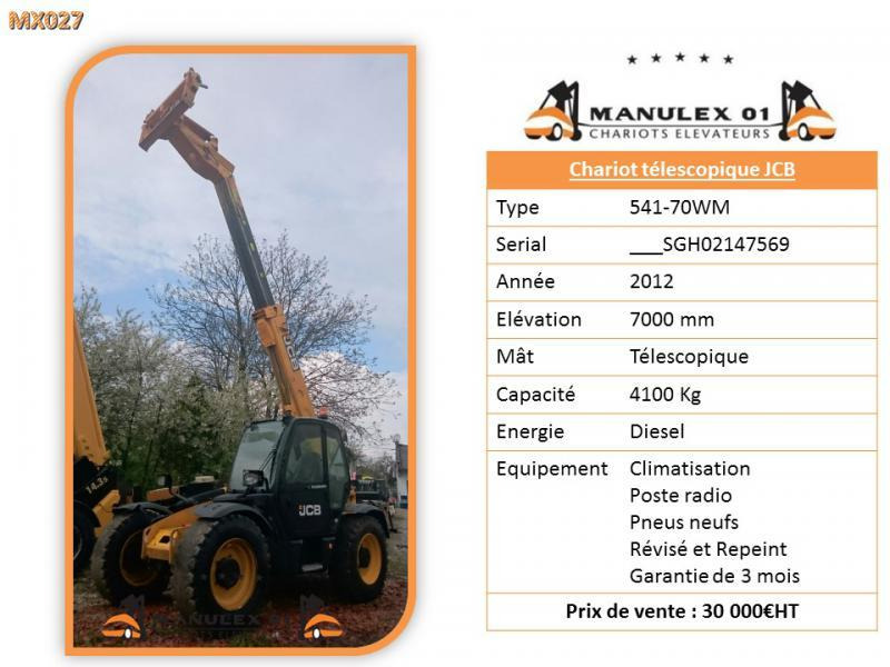 JCB 541-70WM - Teleszkópos rakodó: 4 kép. JCB 541-70WM - Teleszkópos rakodó: 4 kép.