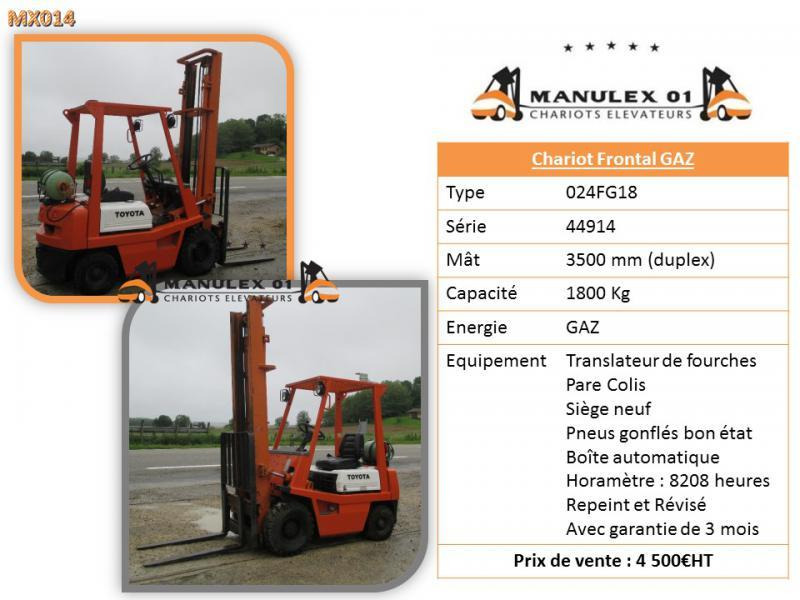 Toyota 024FG18 - Villás targonca: 4 kép. Toyota 024FG18 - Villás targonca: 4 kép.