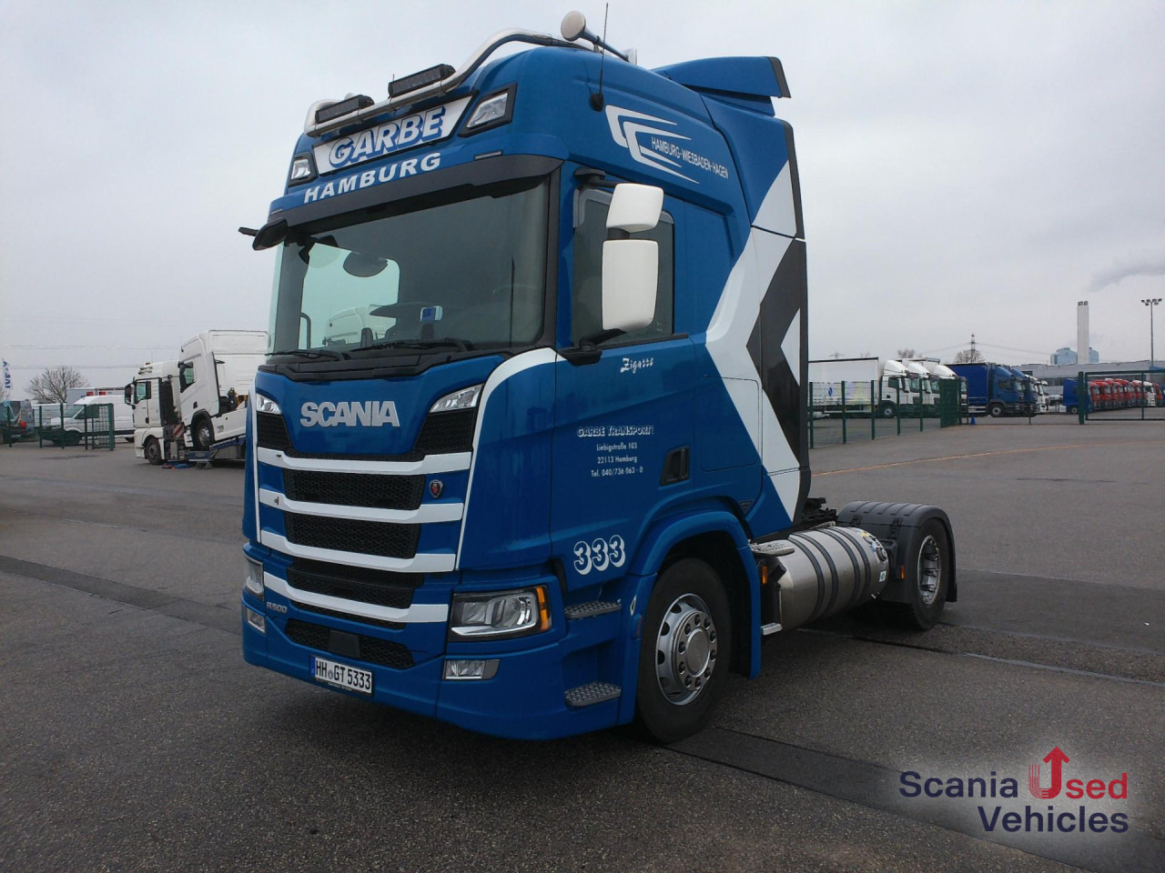 SCANIA R 410 A4x2LA LNG - Nyergesvontató: 1 kép. SCANIA R 410 A4x2LA LNG - Nyergesvontató: 1 kép.