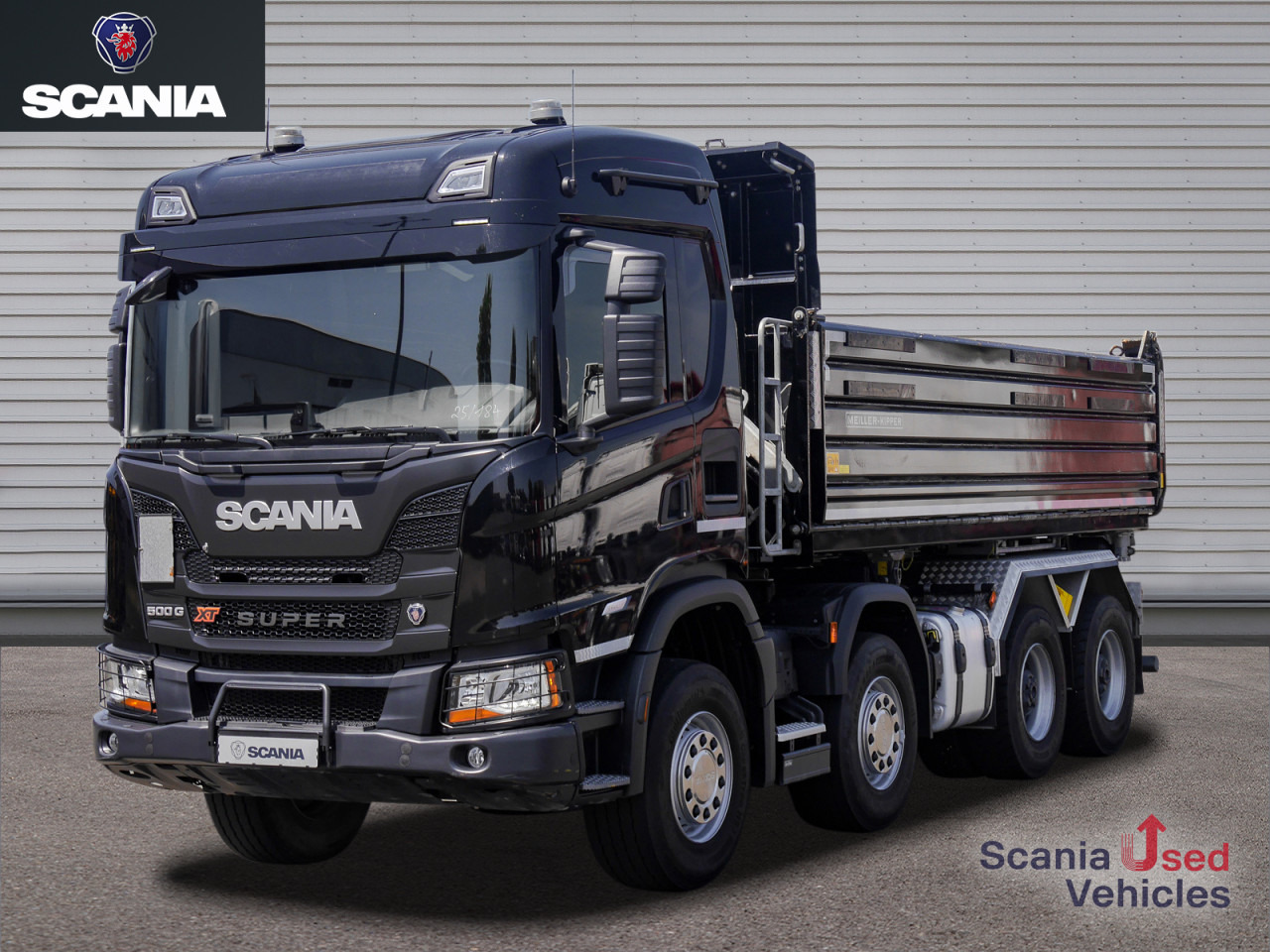 SCANIA G 500 B8x4HZ XT - Meiller Gesteinskipper - - Billenőplatós teherautó: 1 kép. SCANIA G 500 B8x4HZ XT - Meiller Gesteinskipper - - Billenőplatós teherautó: 1 kép.