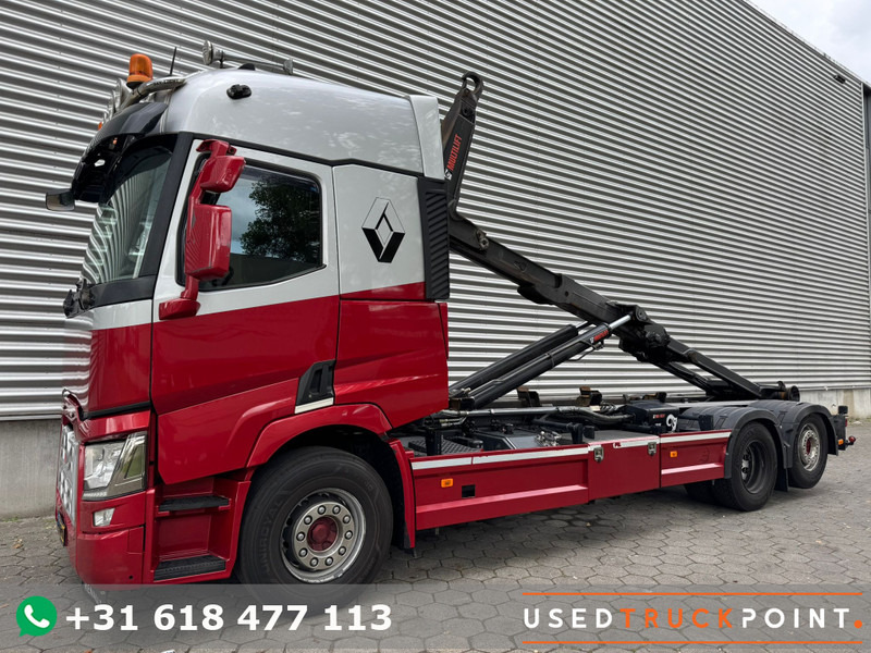 Renault T480 13 LTR / 6X2 / MultiLift 26T / Roof Klima / NL Truck - Horgos rakodó teherautó: 1 kép. Renault T480 13 LTR / 6X2 / MultiLift 26T / Roof Klima / NL Truck - Horgos rakodó teherautó: 1 kép.