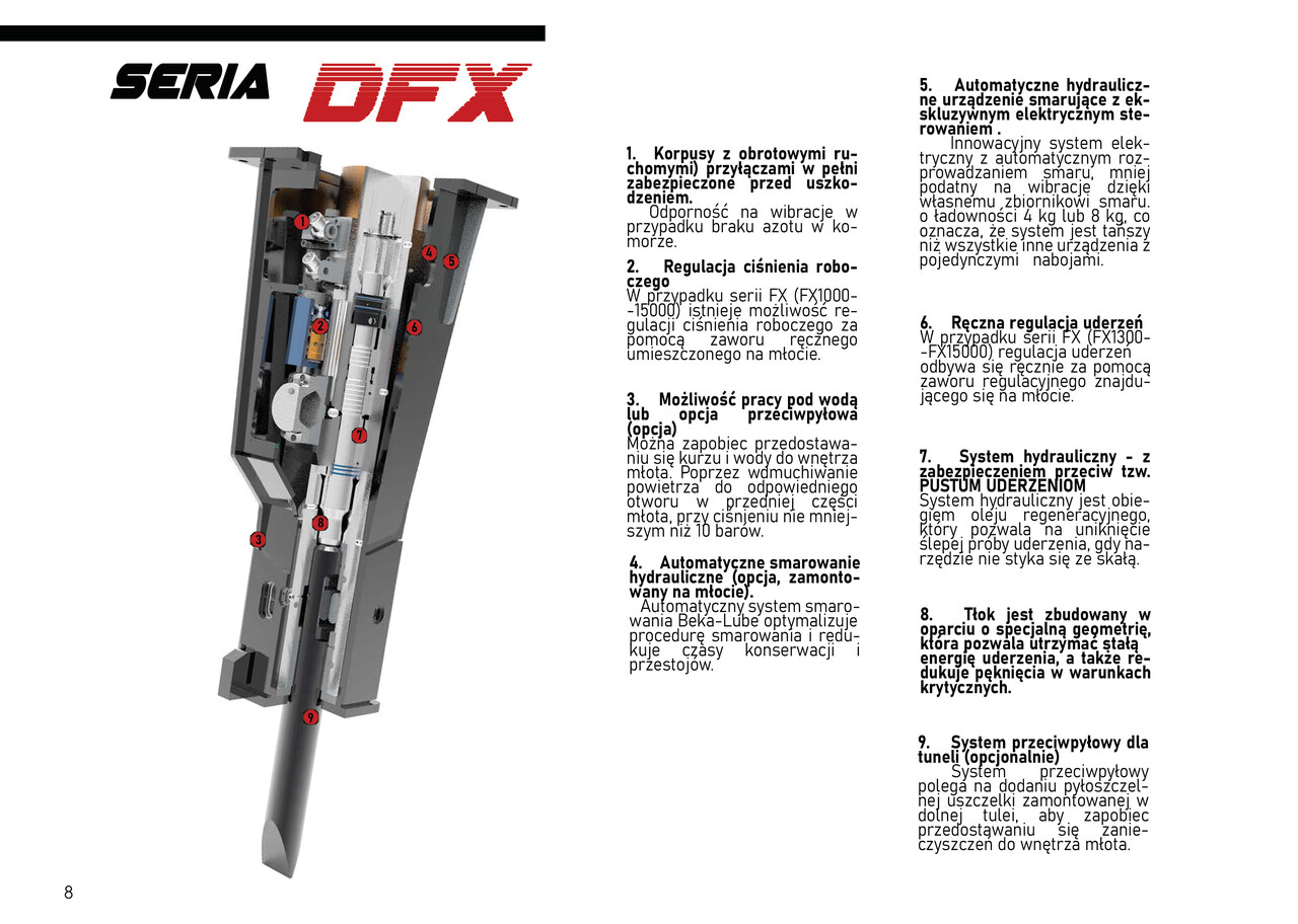 DEMOQ DFX3200 Hydraulic breaker 3200 kg - Hidraulikus törőfej - Kotrógép: 3 kép. DEMOQ DFX3200 Hydraulic breaker 3200 kg - Hidraulikus törőfej - Kotrógép: 3 kép.