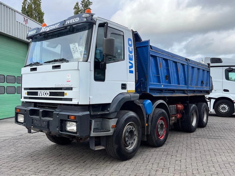 Iveco Eurotrakker 340E37 8x4, Manual injection, STEEL DUMPER, FULL SPRING - Billenőplatós teherautó: 3 kép. Iveco Eurotrakker 340E37 8x4, Manual injection, STEEL DUMPER, FULL SPRING - Billenőplatós teherautó: 3 kép.