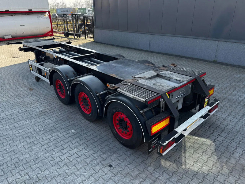 Burg 20FT/3-axles, SAF INTRADISC, ADR (EXII, EXII, FL, AT), 2x LIFTAXLE, NL-Chassis - Félpótkocsi cserefelépítményes: 5 kép. Burg 20FT/3-axles, SAF INTRADISC, ADR (EXII, EXII, FL, AT), 2x LIFTAXLE, NL-Chassis - Félpótkocsi cserefelépítményes: 5 kép.