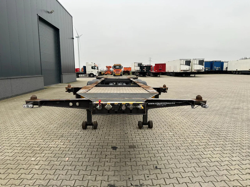 Félpótkocsi cserefelépítményes Burg 20FT ADR (EX/II, EX/III, FL, AT) Chassis, leeggewicht: 3.690kg, SAF INTRADISC, 2x Liftaxle, NL-chassis, APK: 08-2025: 15 kép.