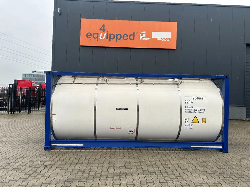 CIMC 20FT ISO, 25.060L / 1-COMP / 3 BAFFELS / T11 / 4 manholes / ADR valid until 10/2027 - Tároló tartály: 2 kép. CIMC 20FT ISO, 25.060L / 1-COMP / 3 BAFFELS / T11 / 4 manholes / ADR valid until 10/2027 - Tároló tartály: 2 kép.