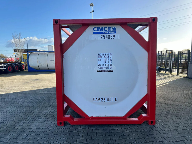 CIMC 20FT ISO, 25.080L / 1-COMP / 3 BAFFELS / T12 / 4 manholes / ADR valid until 12/2026 - Tároló tartály: 5 kép. CIMC 20FT ISO, 25.080L / 1-COMP / 3 BAFFELS / T12 / 4 manholes / ADR valid until 12/2026 - Tároló tartály: 5 kép.