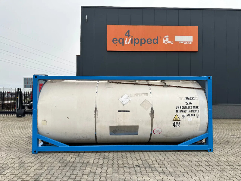 Consani 25.100L / 1-COMP, 20FT ISO, UN PORTABLE T11, 2,5Y-inspection till: 02-2028 - Tároló tartály: 3 kép. Consani 25.100L / 1-COMP, 20FT ISO, UN PORTABLE T11, 2,5Y-inspection till: 02-2028 - Tároló tartály: 3 kép.