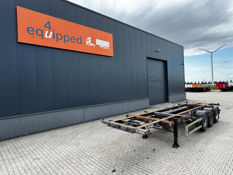 DESOT nice 20FT/30FT ADR-Chassis for SMALL PRICE, liftaxle, 5 twistlocks arms - Félpótkocsi cserefelépítményes: 1 kép. DESOT nice 20FT/30FT ADR-Chassis for SMALL PRICE, liftaxle, 5 twistlocks arms - Félpótkocsi cserefelépítményes: 1 kép.