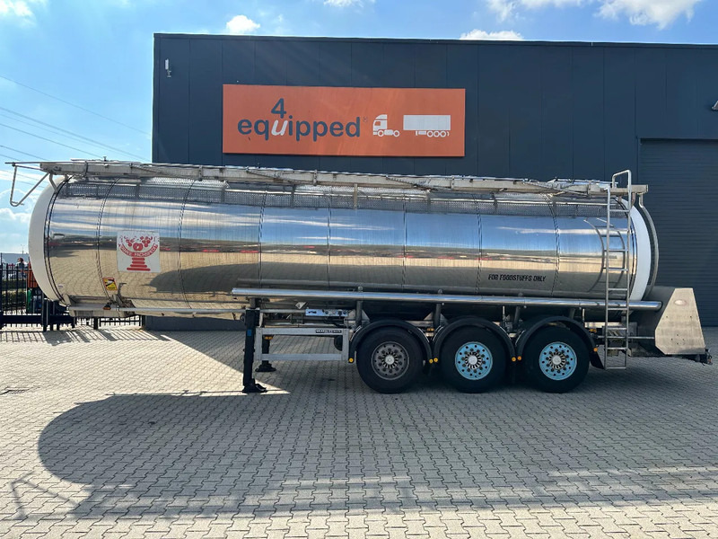 Feldbinder LEBENSMITTEL / LEVENSMIDDELEN FOOD / 33.500L / 3-COMP / PUMPE / NL-trailer / APK: 09-2026 - Tartályos félpótkocsi: 2 kép. Feldbinder LEBENSMITTEL / LEVENSMIDDELEN FOOD / 33.500L / 3-COMP / PUMPE / NL-trailer / APK: 09-2026 - Tartályos félpótkocsi: 2 kép.