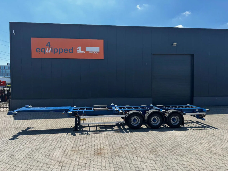 Groenewegen 40FT HC-chassis, BPW+Drum, liftaxle, NL-Chassis - Félpótkocsi cserefelépítményes: 2 kép. Groenewegen 40FT HC-chassis, BPW+Drum, liftaxle, NL-Chassis - Félpótkocsi cserefelépítményes: 2 kép.