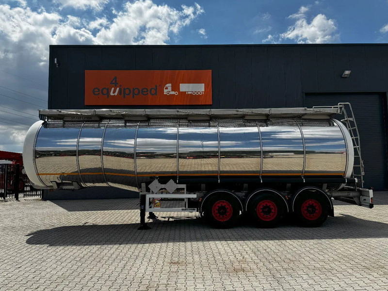 Indox 37.500L / 1-COMP /4-BAFFELS, ADR, L4BH, INOX, NL, APK 06/2026, new Saf axles - Tartályos félpótkocsi: 2 kép. Indox 37.500L / 1-COMP /4-BAFFELS, ADR, L4BH, INOX, NL, APK 06/2026, new Saf axles - Tartályos félpótkocsi: 2 kép.