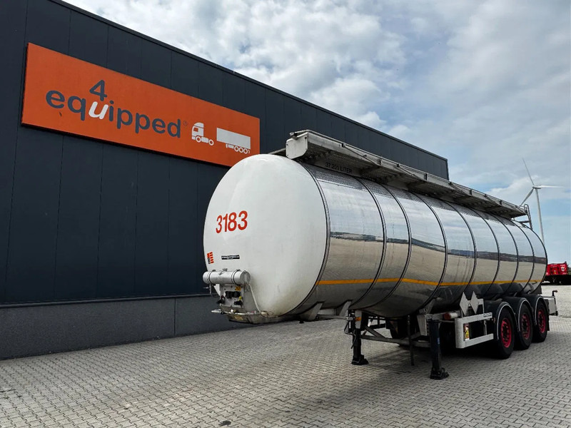 Indox 37.500L / 1-COMP /4-BAFFELS, ADR, L4BH, INOX, NL, APK/ADR till 10/2025, new SAF axles, ALCOA - Tartályos félpótkocsi: 1 kép. Indox 37.500L / 1-COMP /4-BAFFELS, ADR, L4BH, INOX, NL, APK/ADR till 10/2025, new SAF axles, ALCOA - Tartályos félpótkocsi: 1 kép.