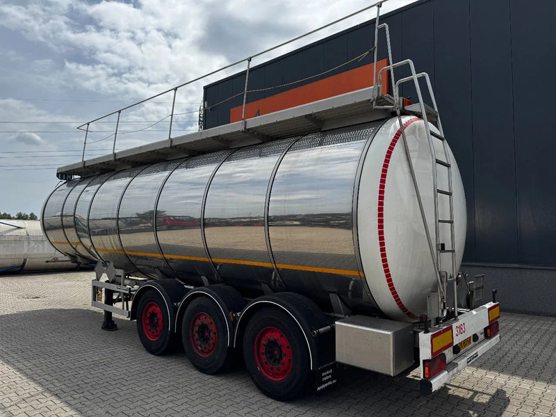 Indox 37.500L / 1-COMP /4-BAFFELS, ADR, L4BH, INOX, NL, APK/ADR till 10/2025, new SAF axles, ALCOA - Tartályos félpótkocsi: 3 kép. Indox 37.500L / 1-COMP /4-BAFFELS, ADR, L4BH, INOX, NL, APK/ADR till 10/2025, new SAF axles, ALCOA - Tartályos félpótkocsi: 3 kép.