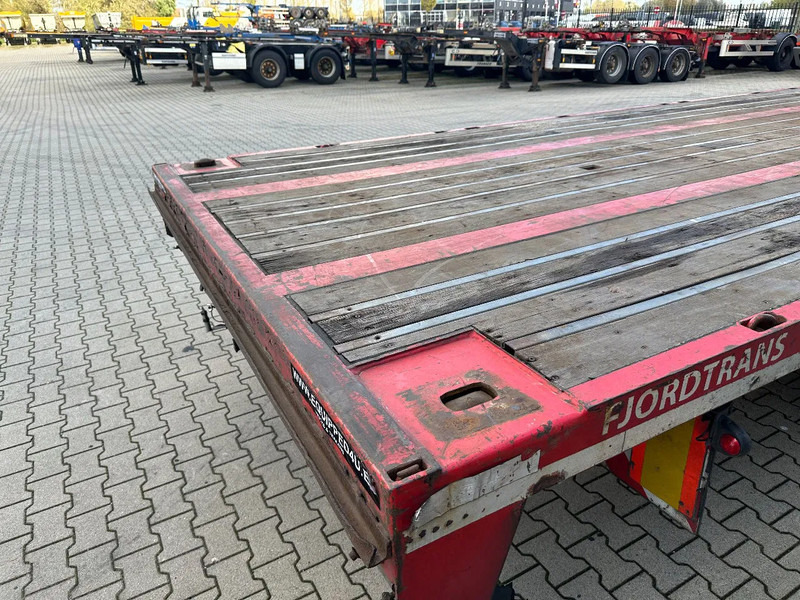 Platós félpótkocsi KEL-BERG HEAVY-DUTY MEGA PLATFORM, 1x 40FT / 2x 20FT HECKBÜNDIG, SAF + SCHEIBEBREMSEN, NL Auflieger: 17 kép.