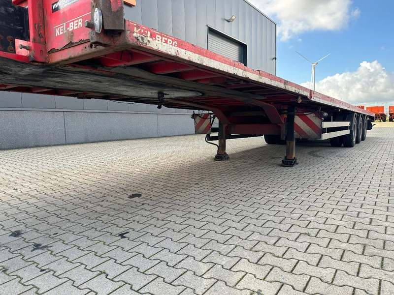 Platós félpótkocsi KEL-BERG HEAVY-DUTY MEGA PLATFORM, 1x 40FT / 2x 20FT HECKBÜNDIG, SAF + SCHEIBEBREMSEN, NL Auflieger: 14 kép.