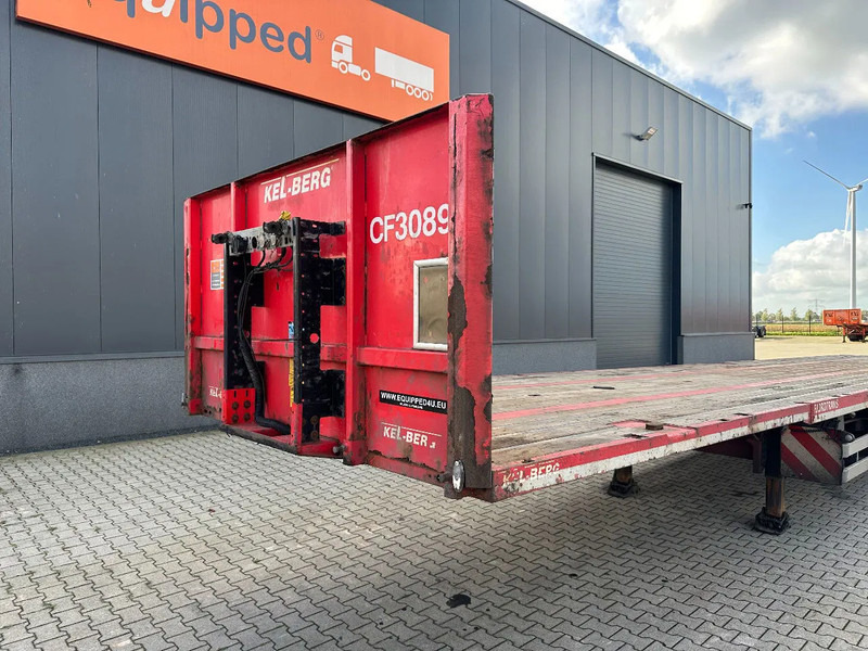 Platós félpótkocsi KEL-BERG HEAVY-DUTY MEGA PLATFORM, 1x 40FT / 2x 20FT HECKBÜNDIG, SAF + SCHEIBEBREMSEN, NL Auflieger: 6 kép.
