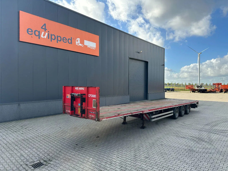KEL-BERG HEAVY-DUTY MEGA PLATFORM, 1x 40FT / 2x 20FT HECKBÜNDIG, SAF + SCHEIBEBREMSEN, NL Auflieger - Platós félpótkocsi: 1 kép. KEL-BERG HEAVY-DUTY MEGA PLATFORM, 1x 40FT / 2x 20FT HECKBÜNDIG, SAF + SCHEIBEBREMSEN, NL Auflieger - Platós félpótkocsi: 1 kép.