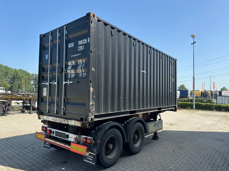 Krone 2-axle 20FT chassis + 20FT DV 8'6" container ONE-WAY - Félpótkocsi cserefelépítményes: 4 kép. Krone 2-axle 20FT chassis + 20FT DV 8'6" container ONE-WAY - Félpótkocsi cserefelépítményes: 4 kép.