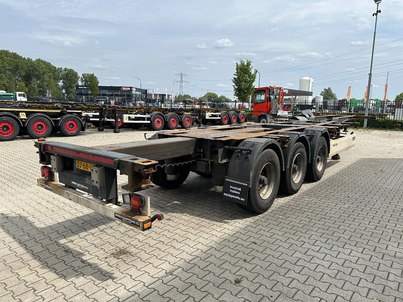 Krone 40FT HC, BPW + drumbrakes, extendable at the rear, NL-chassis - Félpótkocsi cserefelépítményes: 5 kép. Krone 40FT HC, BPW + drumbrakes, extendable at the rear, NL-chassis - Félpótkocsi cserefelépítményes: 5 kép.