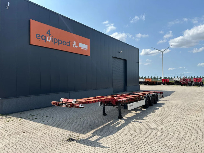 Krone 45FT HC, SAF + disc, extendable front+ rear+ bumper, NL-chassis - Félpótkocsi cserefelépítményes: 1 kép. Krone 45FT HC, SAF + disc, extendable front+ rear+ bumper, NL-chassis - Félpótkocsi cserefelépítményes: 1 kép.