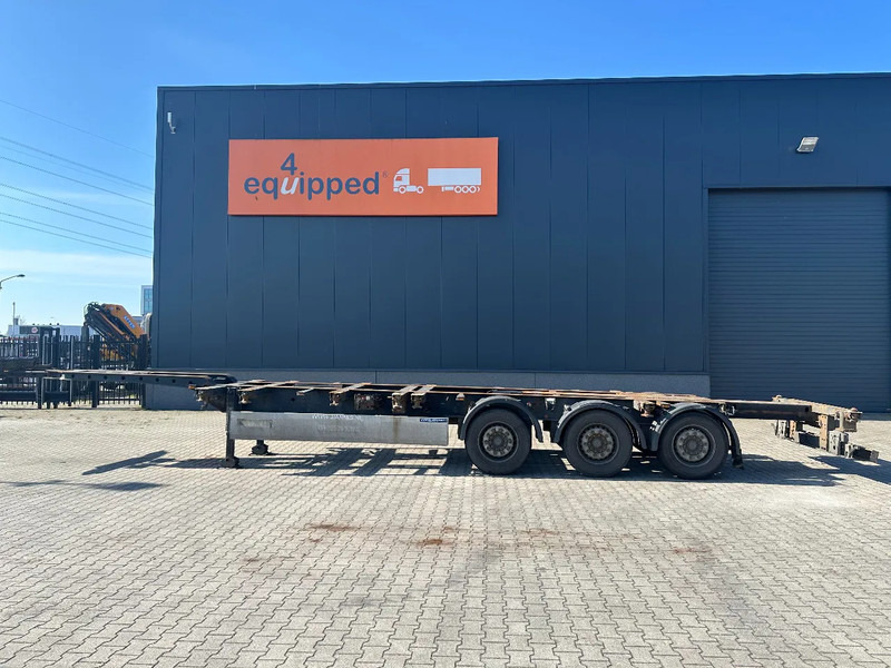 Krone 45FT HC, disc, extendable front+ rear+ bumper, NL-chassis - Félpótkocsi cserefelépítményes: 2 kép. Krone 45FT HC, disc, extendable front+ rear+ bumper, NL-chassis - Félpótkocsi cserefelépítményes: 2 kép.