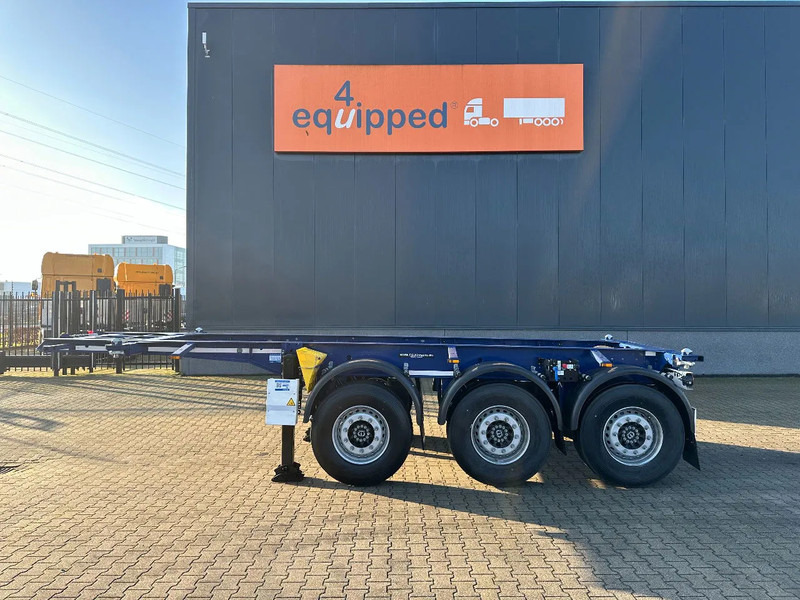 Krone NEW / DIRECT AVAILABLE 20FT ADR-CHASSIS, DISCBRAKES, LIFTAXLE, 2x available - Félpótkocsi cserefelépítményes: 2 kép. Krone NEW / DIRECT AVAILABLE 20FT ADR-CHASSIS, DISCBRAKES, LIFTAXLE, 2x available - Félpótkocsi cserefelépítményes: 2 kép.