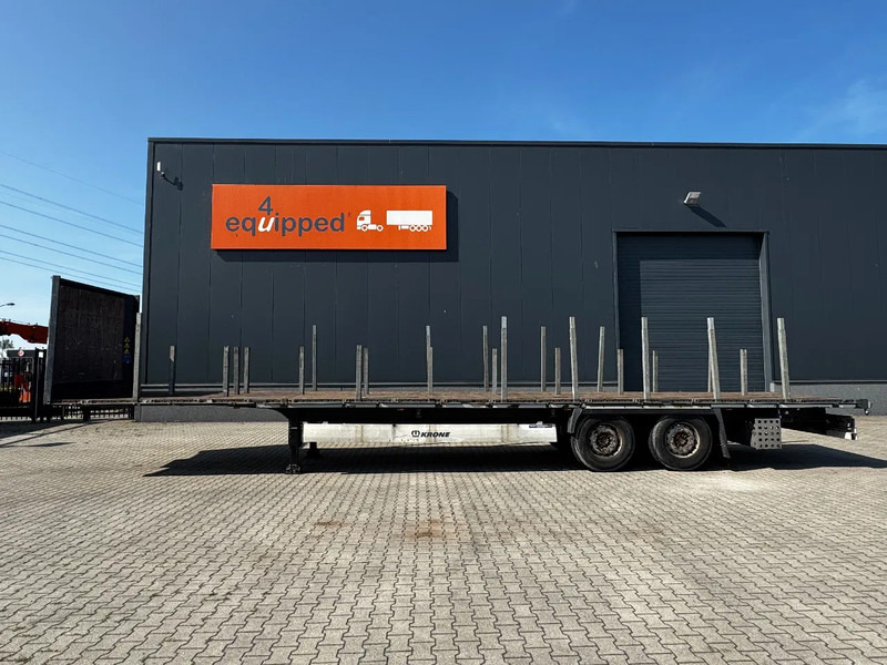 Krone originele platte oplegger met rongpotten + rongen, liftas, schijfremmen, NL-oplegger - Platós félpótkocsi: 2 kép. Krone originele platte oplegger met rongpotten + rongen, liftas, schijfremmen, NL-oplegger - Platós félpótkocsi: 2 kép.