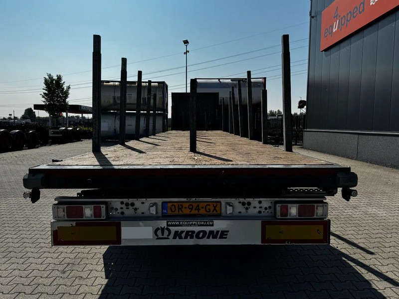 Krone originele platte oplegger met rongpotten + rongen, liftas, schijfremmen, NL-oplegger - Platós félpótkocsi: 3 kép. Krone originele platte oplegger met rongpotten + rongen, liftas, schijfremmen, NL-oplegger - Platós félpótkocsi: 3 kép.