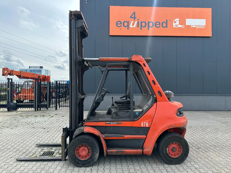 Linde H80D-03 FORKLIFT, 8000KG, duplex, 6 cil. Deutz diesel, 12.200hrs, - Dízel targonca: 3 kép. Linde H80D-03 FORKLIFT, 8000KG, duplex, 6 cil. Deutz diesel, 12.200hrs, - Dízel targonca: 3 kép.