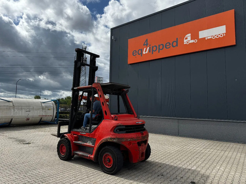 Linde H80D FORKLIFT, 8000KG, duplex, 6 cil. Deutz diesel, 14.934hrs, - Dízel targonca: 3 kép. Linde H80D FORKLIFT, 8000KG, duplex, 6 cil. Deutz diesel, 14.934hrs, - Dízel targonca: 3 kép.