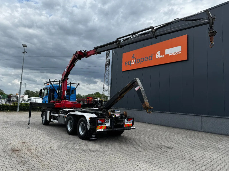 MAN TGS 33.440 6x4, EURO-4, HMF 1823 Crane + VDL HOOK, full spring, manual gearbox, MOT 03/2026 - Horgos rakodó teherautó, Darus autó: 2 kép. MAN TGS 33.440 6x4, EURO-4, HMF 1823 Crane + VDL HOOK, full spring, manual gearbox, MOT 03/2026 - Horgos rakodó teherautó, Darus autó: 2 kép.