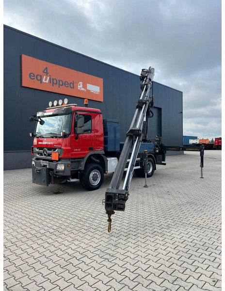 Mercedes-Benz Actros 2046 4x4 / FULL SPRING / HIAB 288 EP 5 HIPRO Crane / EURO-5 - Darus autó: 1 kép. Mercedes-Benz Actros 2046 4x4 / FULL SPRING / HIAB 288 EP 5 HIPRO Crane / EURO-5 - Darus autó: 1 kép.