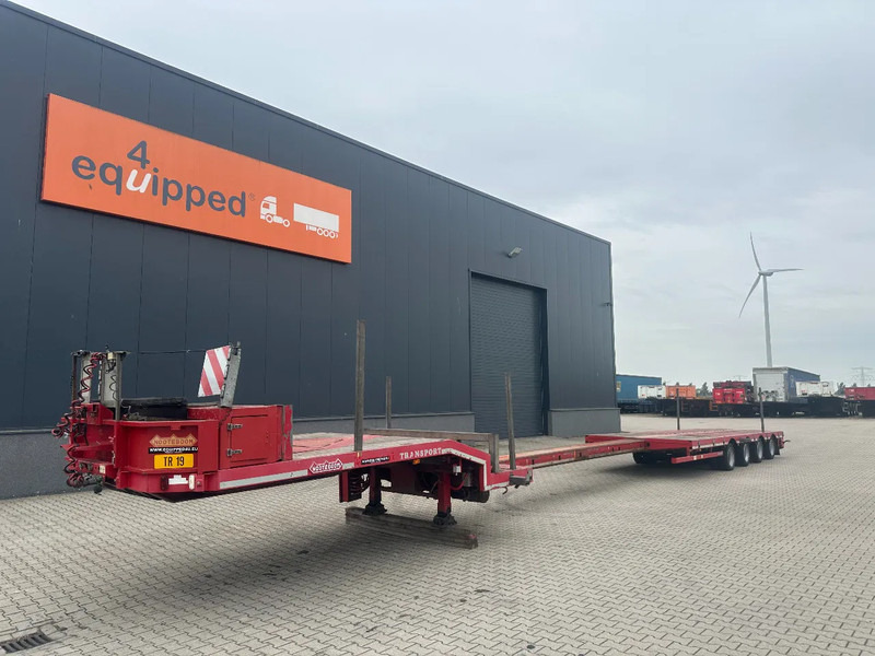 Nooteboom MCO-50-04V 4-axle lowloader, 4x hydraulic steering, 6700mm extendable, floor height: 785mm, NL-trailer, APK: 11/2025 - Félpótkocsi mélybölcsős: 1 kép. Nooteboom MCO-50-04V 4-axle lowloader, 4x hydraulic steering, 6700mm extendable, floor height: 785mm, NL-trailer, APK: 11/2025 - Félpótkocsi mélybölcsős: 1 kép.