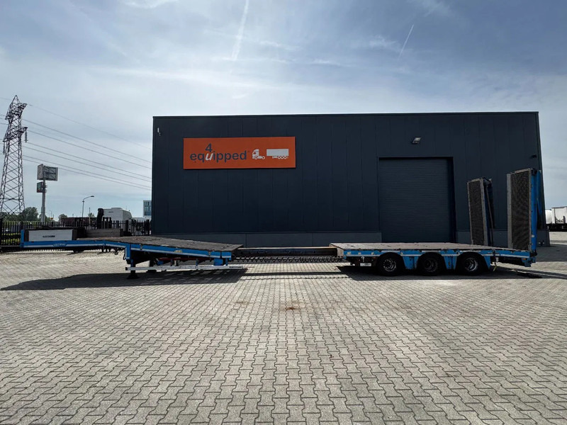 Nooteboom OSD-48-03V dieplader, NL-trailer, APK: 07/2026, hydraulische oprijplaten + hefplateau, 370cm uitschuifbaar, SAF + trommelremmen - Félpótkocsi mélybölcsős: 3 kép. Nooteboom OSD-48-03V dieplader, NL-trailer, APK: 07/2026, hydraulische oprijplaten + hefplateau, 370cm uitschuifbaar, SAF + trommelremmen - Félpótkocsi mélybölcsős: 3 kép.