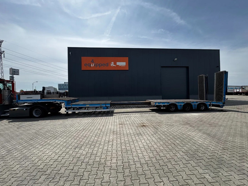 Nooteboom OSD-48-03V lowloader, NL-trailer, APK: 06/2026, hydraulic ramps + platform, 370cm extendable, SAF + drum, - Félpótkocsi mélybölcsős: 5 kép. Nooteboom OSD-48-03V lowloader, NL-trailer, APK: 06/2026, hydraulic ramps + platform, 370cm extendable, SAF + drum, - Félpótkocsi mélybölcsős: 5 kép.