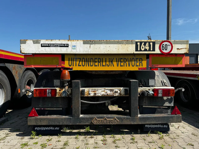 Nooteboom OVB-73-04, 73 tons Ballast trailer, 4 axles, 3 hydraulic steering axles, 75% tyres, MOT 03/2026 - Platós félpótkocsi: 4 kép. Nooteboom OVB-73-04, 73 tons Ballast trailer, 4 axles, 3 hydraulic steering axles, 75% tyres, MOT 03/2026 - Platós félpótkocsi: 4 kép.