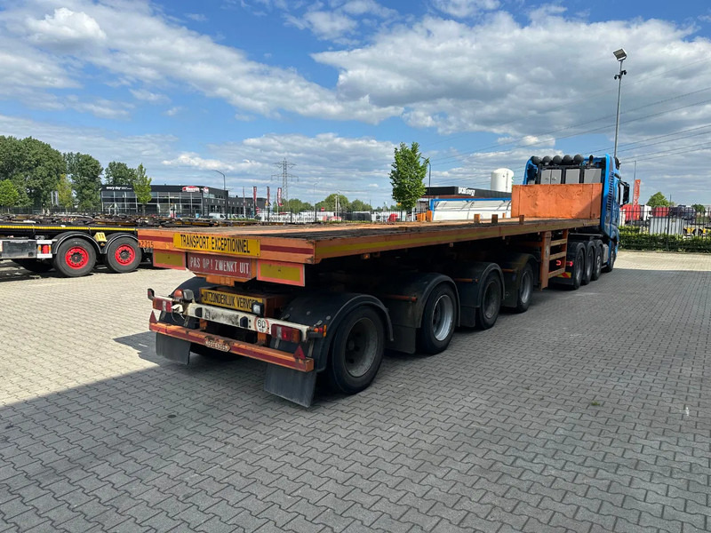 Nooteboom OVB-73-04, 73 tons Ballast trailer, 4 axles, 3 hydraulic steering axles, MOT 12/2025 - Platós félpótkocsi: 3 kép. Nooteboom OVB-73-04, 73 tons Ballast trailer, 4 axles, 3 hydraulic steering axles, MOT 12/2025 - Platós félpótkocsi: 3 kép.