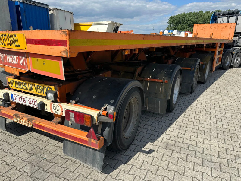 Nooteboom OVB-73-04, 73 tons Ballast trailer, 4 axles, 3 hydraulic steering axles, MOT 12/2025 - Platós félpótkocsi: 4 kép. Nooteboom OVB-73-04, 73 tons Ballast trailer, 4 axles, 3 hydraulic steering axles, MOT 12/2025 - Platós félpótkocsi: 4 kép.