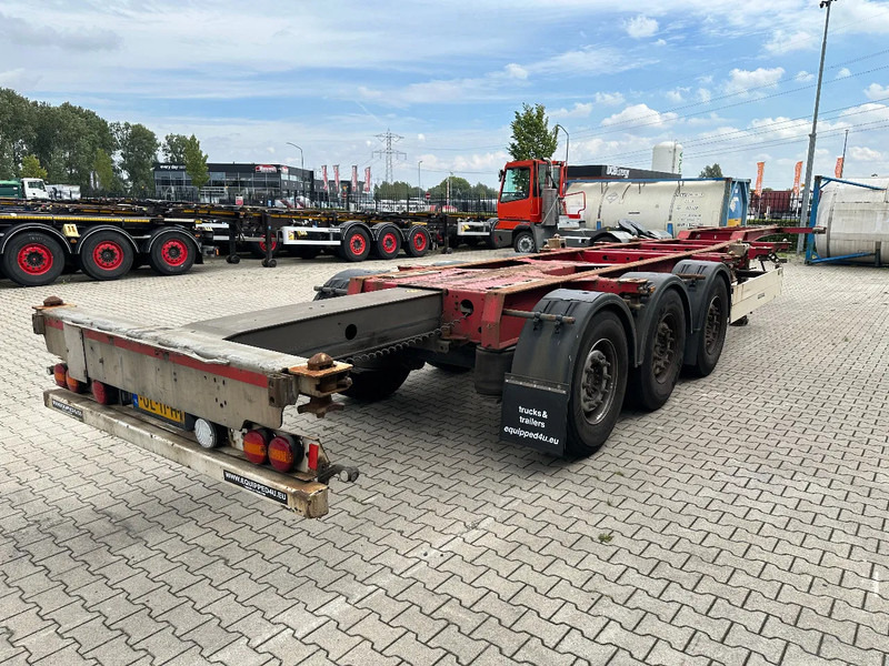 Schmitz Cargobull SCF 24 G MX 40FT HC-chassis, discbrakes, liftaxle, extendable at the rear, NL-chassis - Félpótkocsi cserefelépítményes: 5 kép. Schmitz Cargobull SCF 24 G MX 40FT HC-chassis, discbrakes, liftaxle, extendable at the rear, NL-chassis - Félpótkocsi cserefelépítményes: 5 kép.